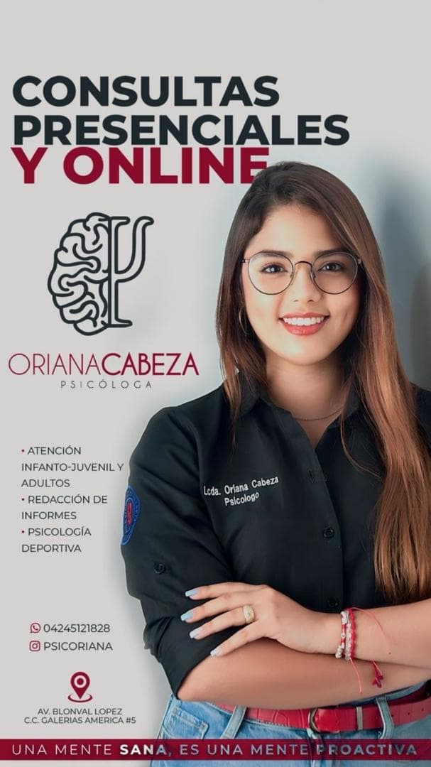 Oriana Cabeza — Psicóloga en Barinas, Venezuela